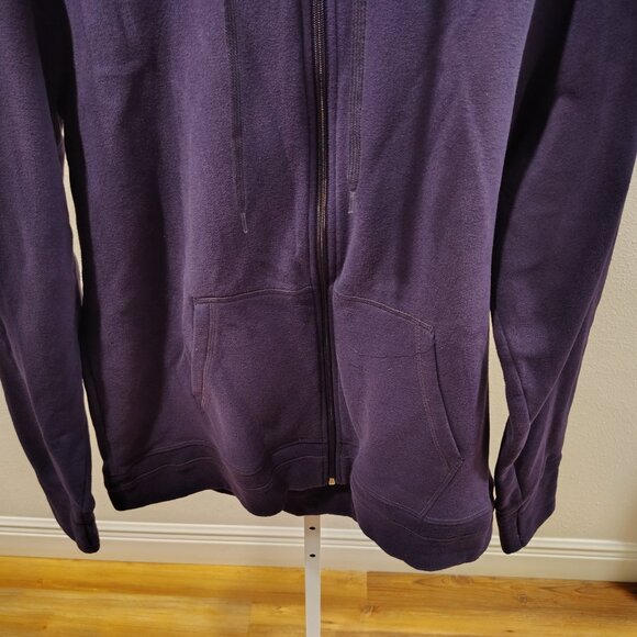 Tek Gear Women's Ultrasoft Fleece Purple Hoodie Size XL Full Zipper - Picture 4 of 11